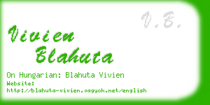 vivien blahuta business card